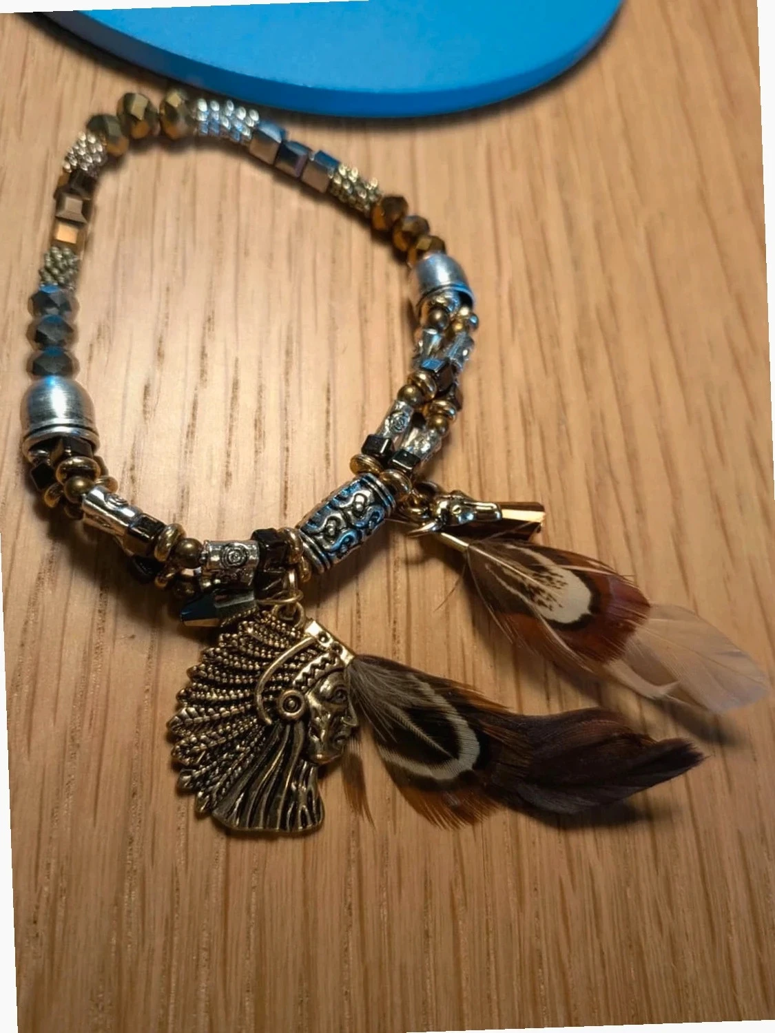 Stunning shiny fashion bracelet + Indian charms – photo 2